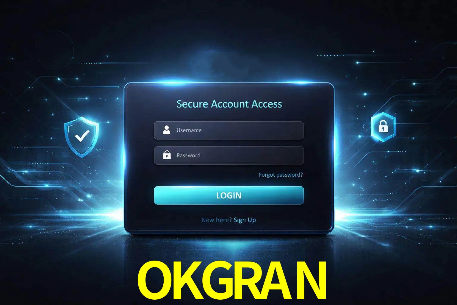 Pantalla de inicio de sesión de cuenta OKGRAN para usuarios en México